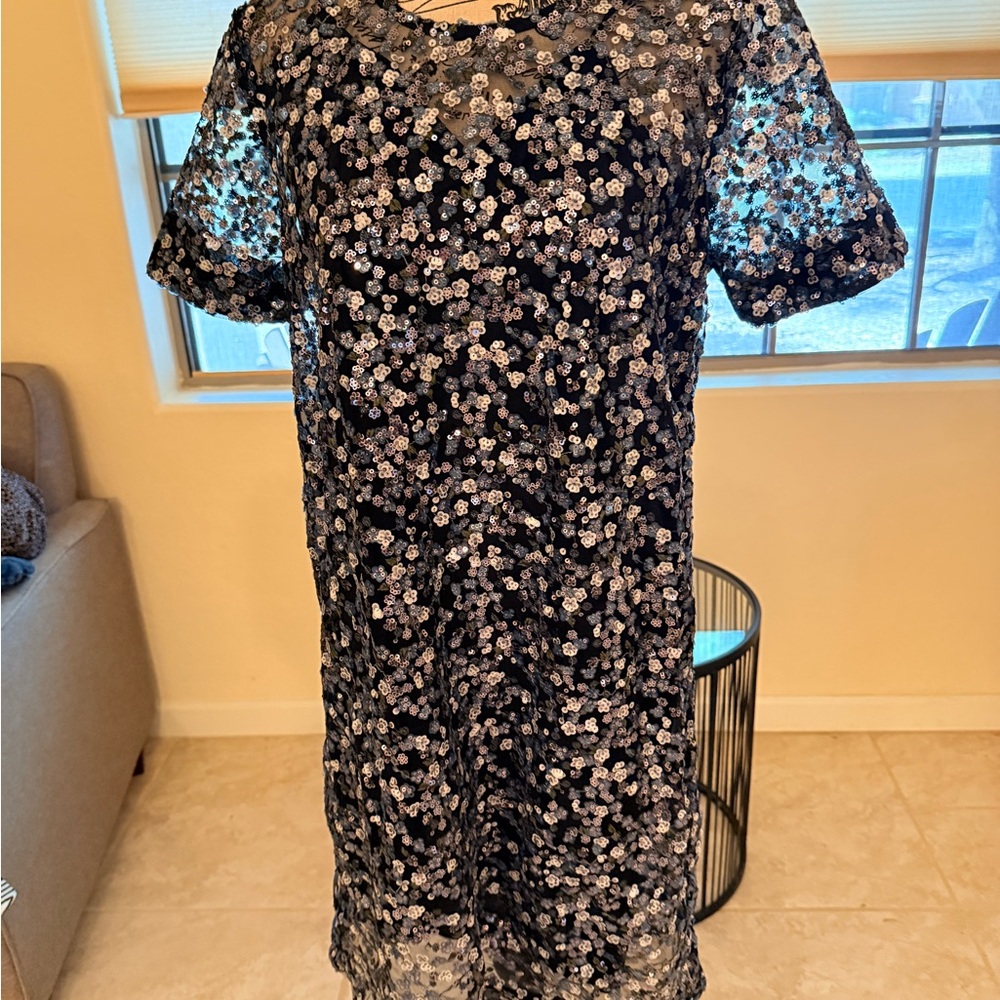 Michael Kors new , black and silver sequin dress.
